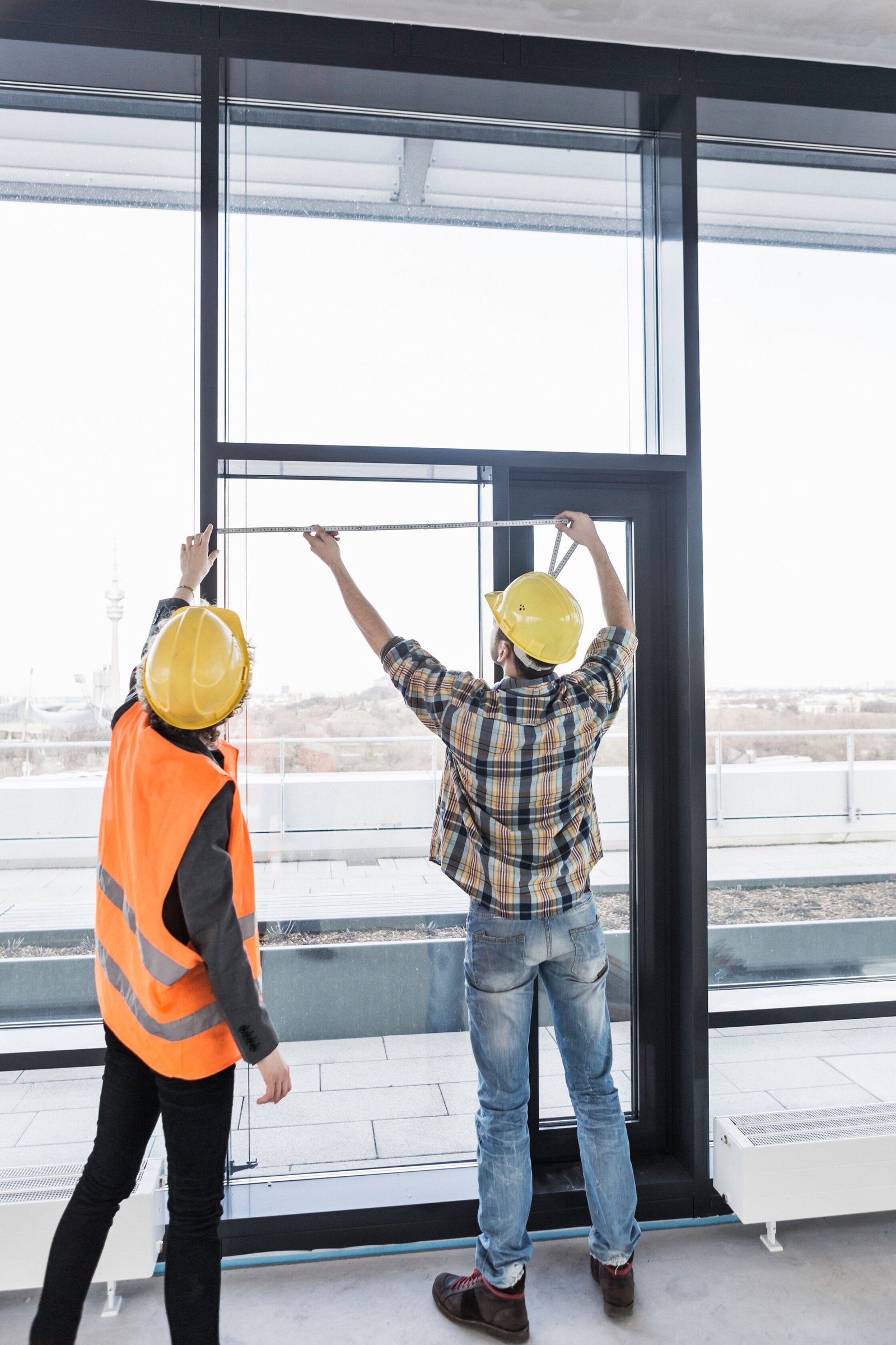 Builders measuring window