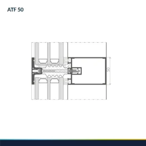 Skerspjūvis per statramstį su plokščia juosta – blokinis sandariklis-vindors.lt-1