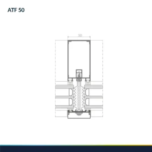 Skerspjūvis per statramstį – blokinis sandariklis-ATF50-vindors.lt